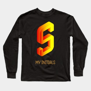 Letter S Initials Unique Name T-Shirt Long Sleeve T-Shirt